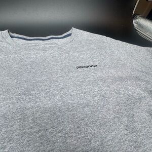 Patagonia Light Heather Gray Crew Neck Tee - Gray